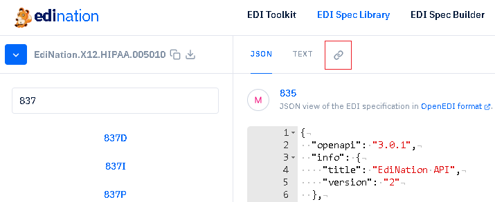 edi spec link