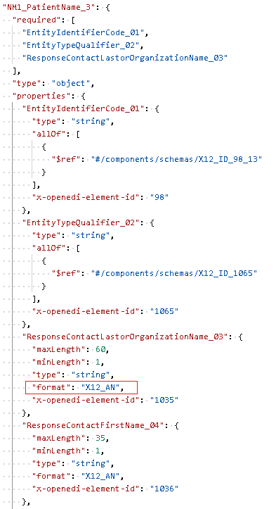 edi element type